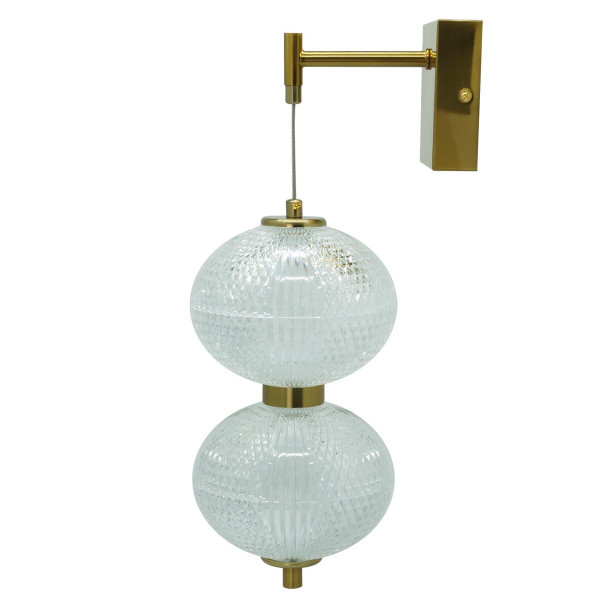 Kinkiet Amerillaczarny LED 2x30W 3000lm wym:46x15x15cm IP20 IdeaLED