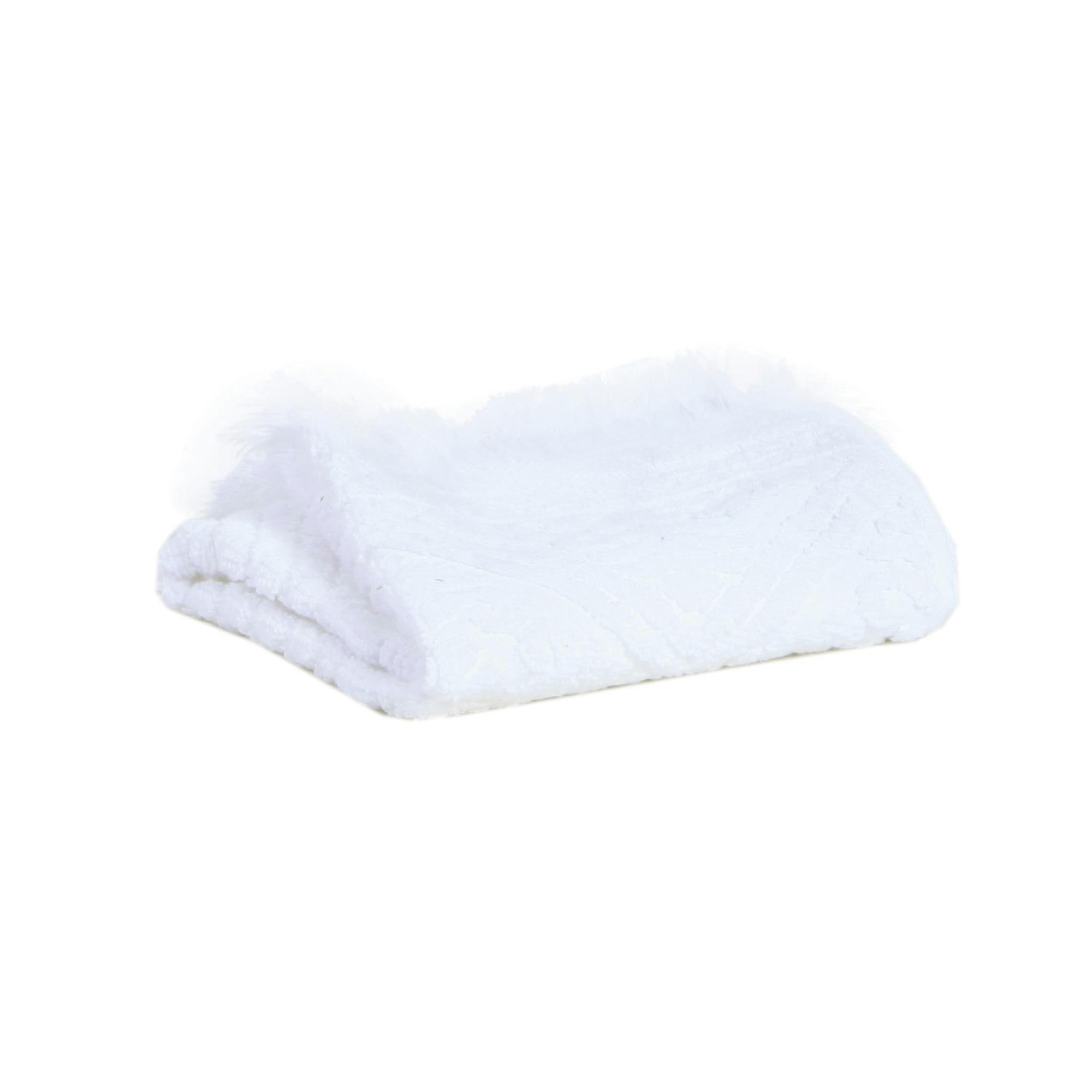 ZOE - Serviette invité Zoé en coton neige 30 x 50