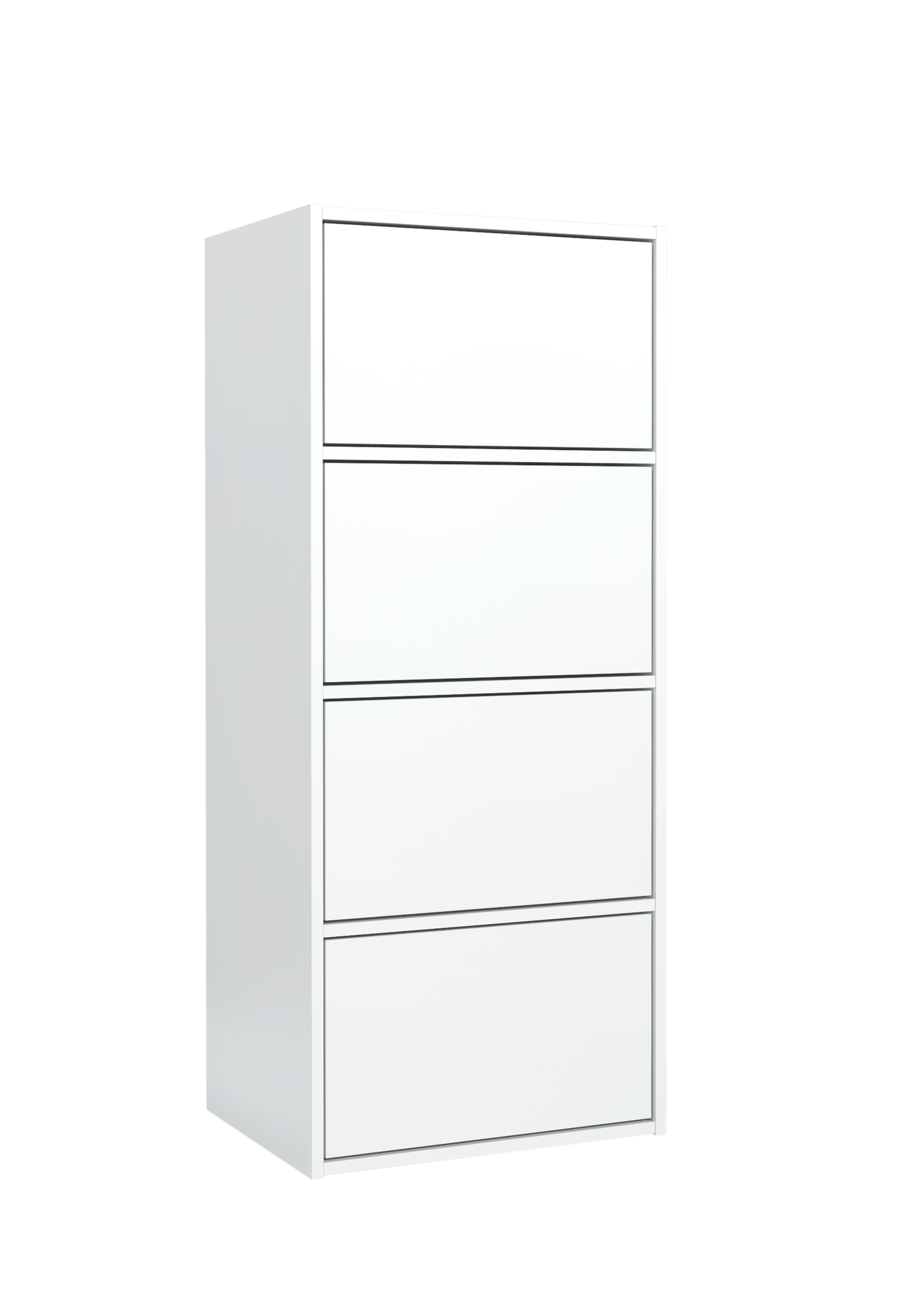Komoda Biała 4 Drzwi