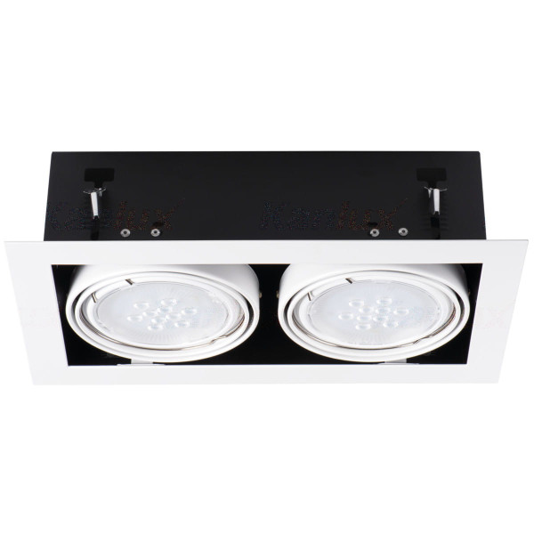Oprawa wpuszczana prostokątna biała 19,5cm MATEO2xES111x25W IP20 Kanlux