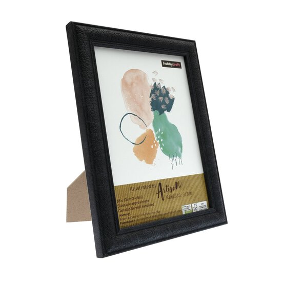 Black Textured Picture Frame 18cm x 13cm