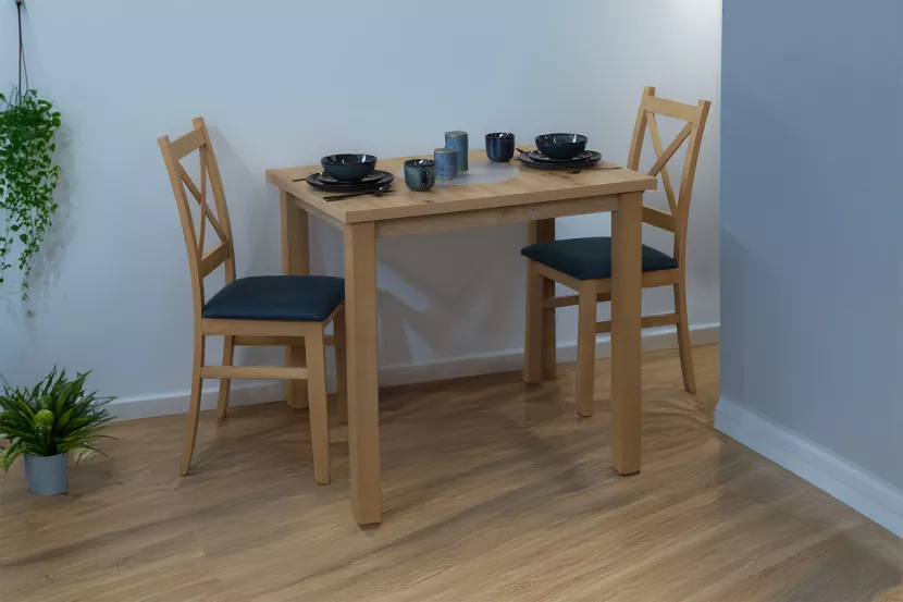 Zestaw stół 100x70 z 2 krzesłami M013-2 Dąb Artisan