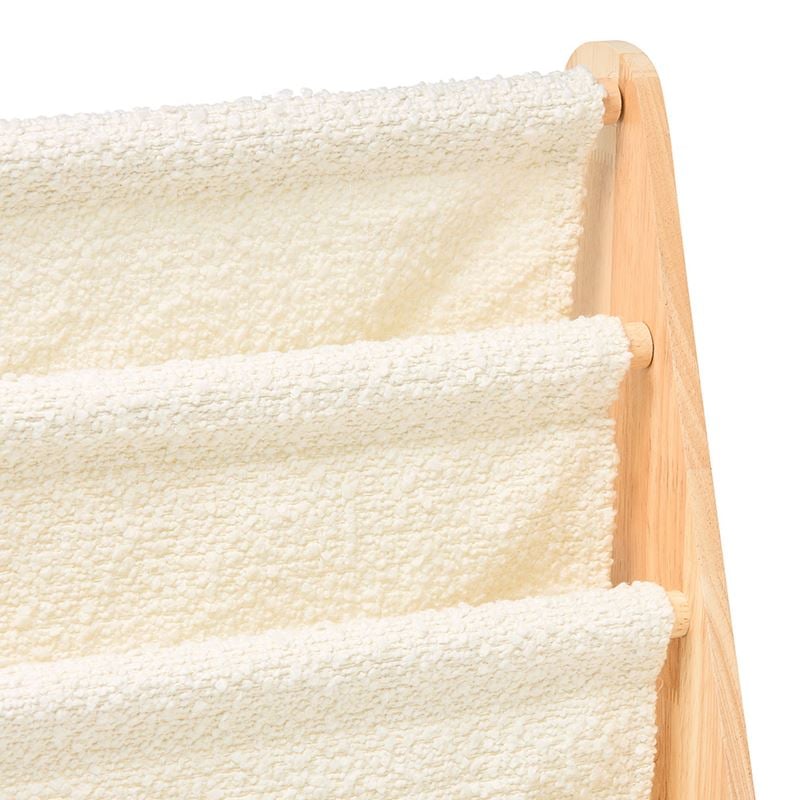 Brady White Boucle Bookshelf