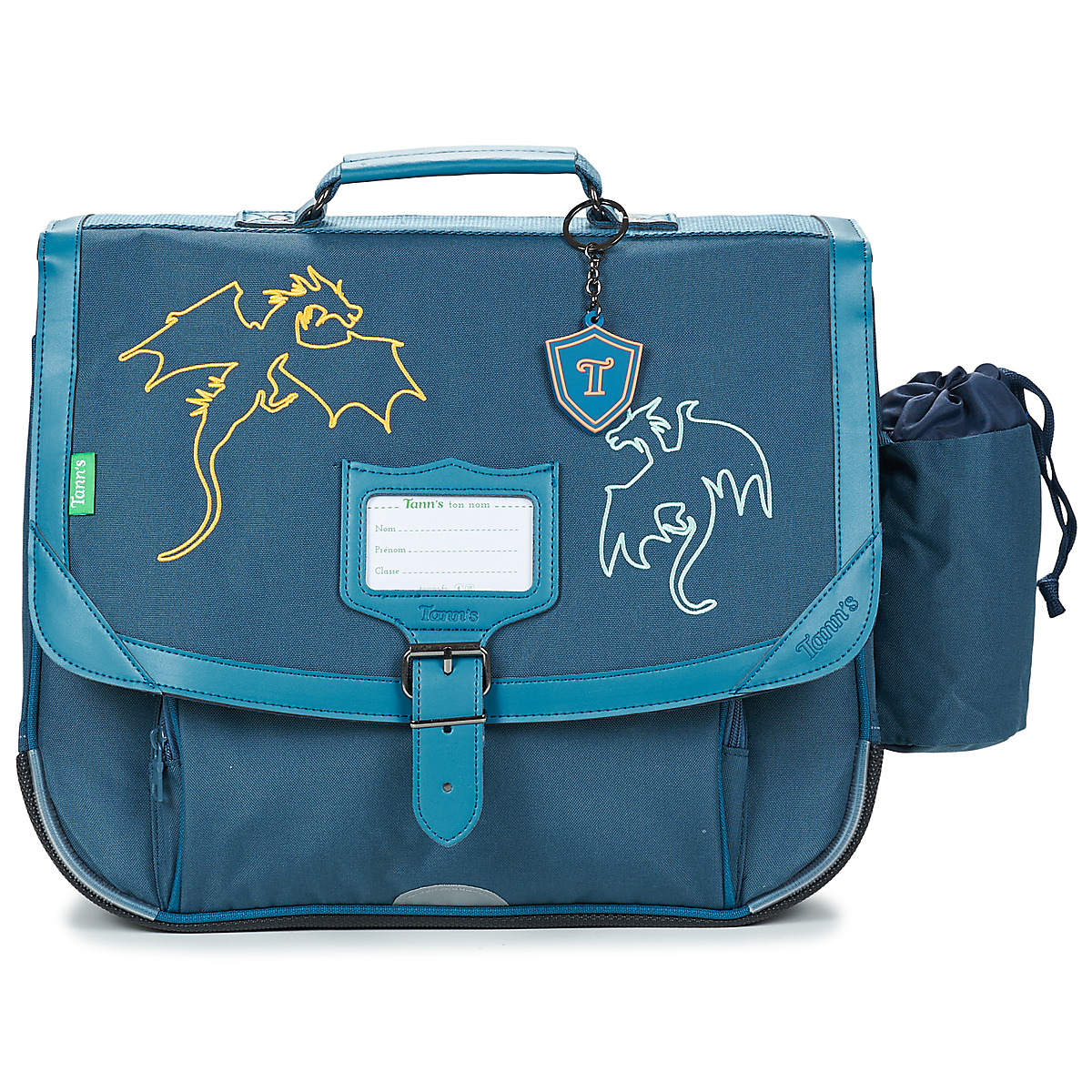 Tann's - MERLIN CARTABLE 38CM POCHE GOURDE - Blue