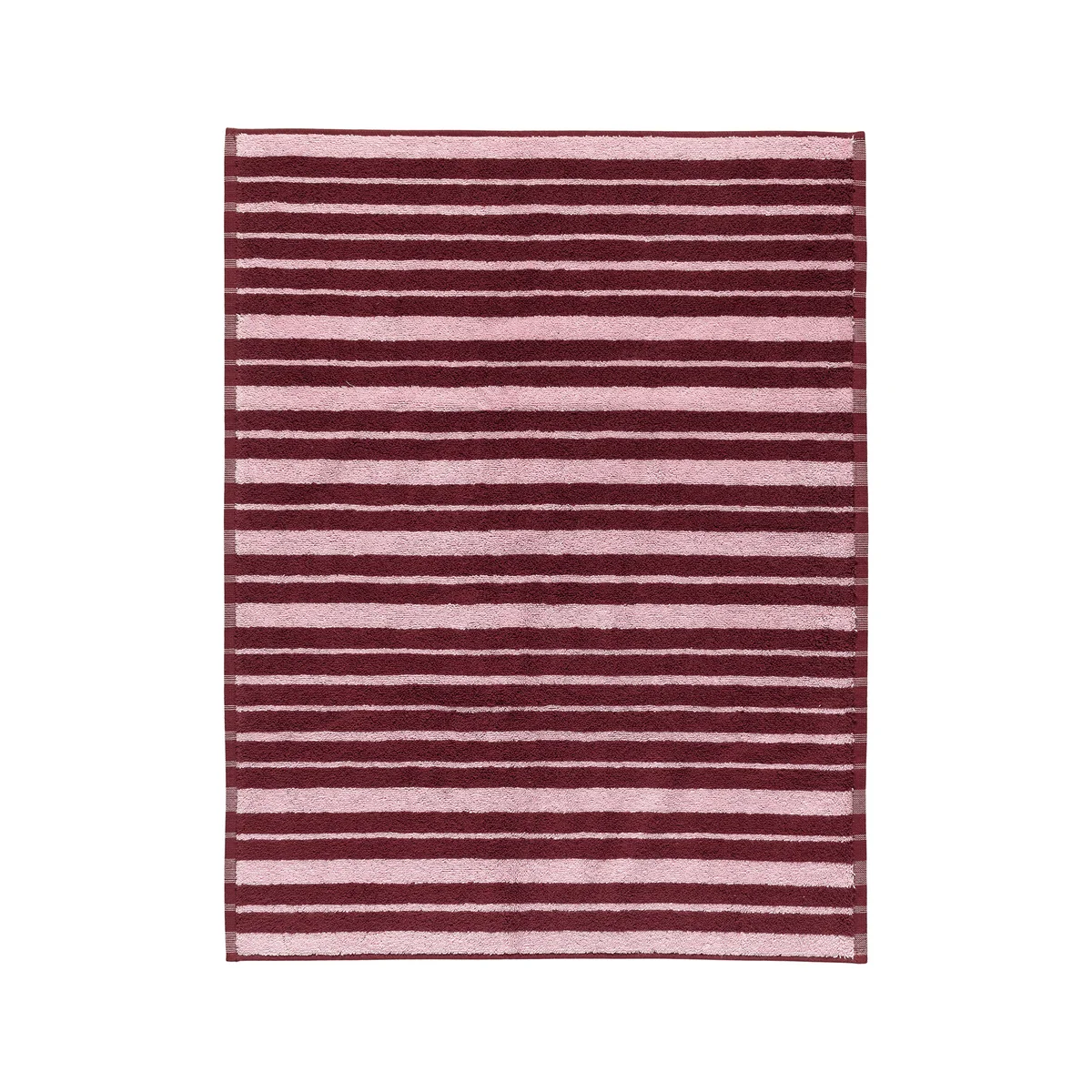 Marimekko - Raide Badematte, 70 x 50 cm, burgundy / pink