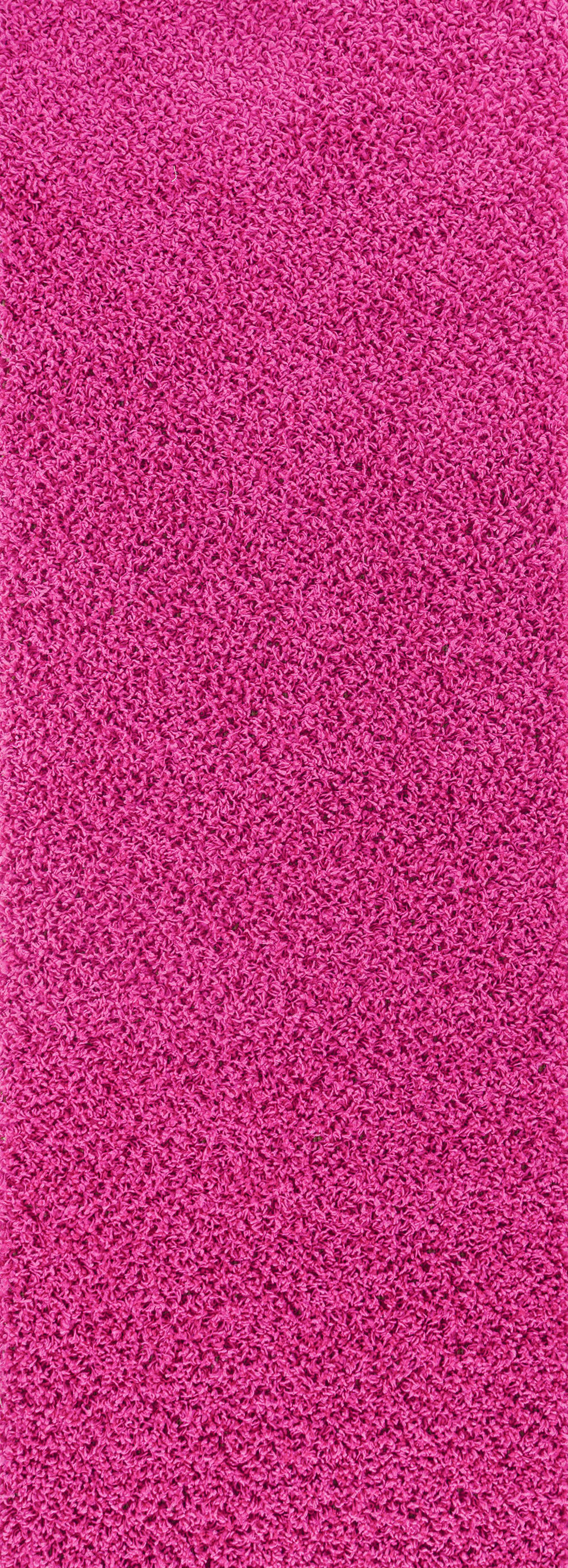 LILLY - Tapis de Couloir Shaggy Uni Chic Fuschia 80x220