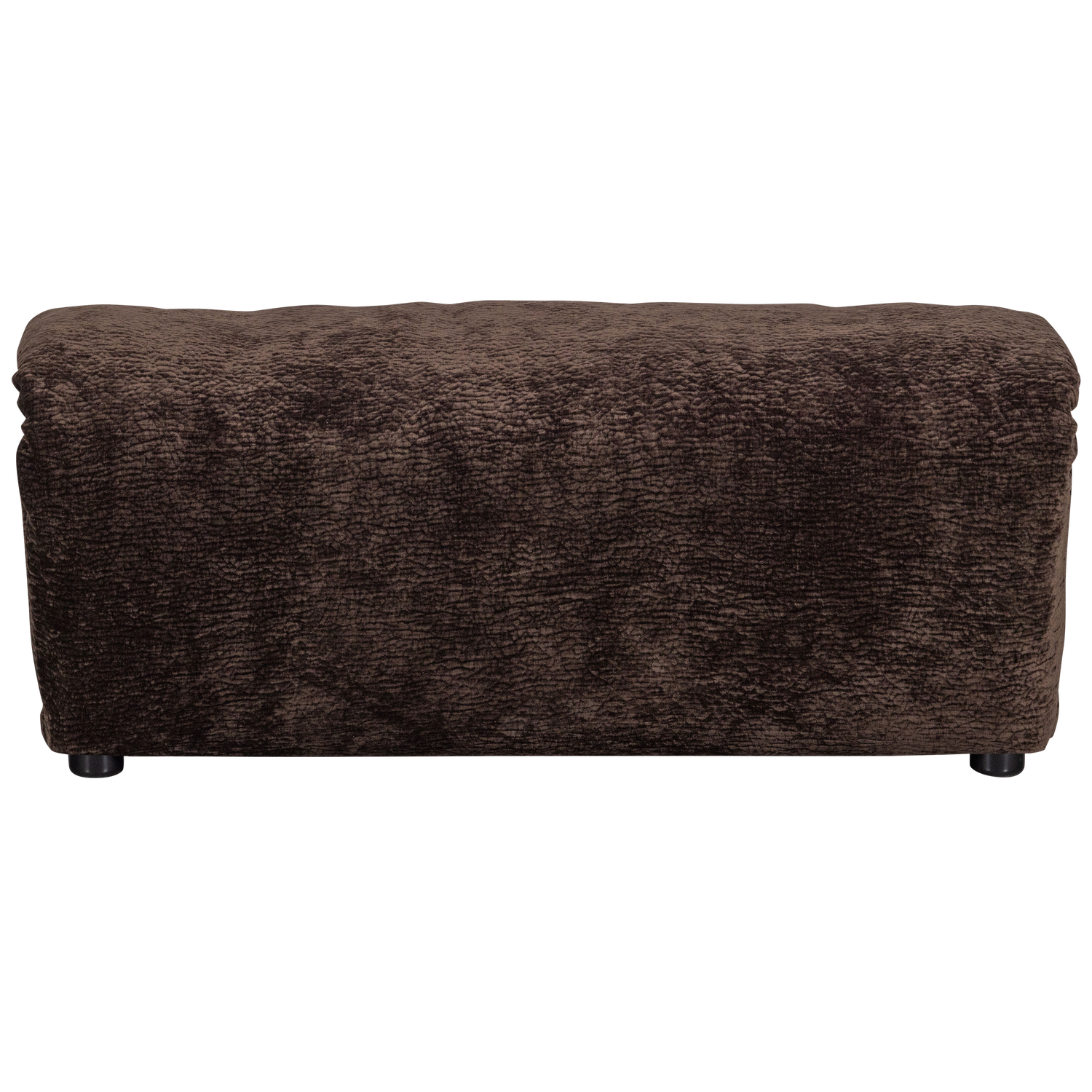 WOOOD hocker Baggy - 3D Chenille - Donkerbruin - 45x91x51