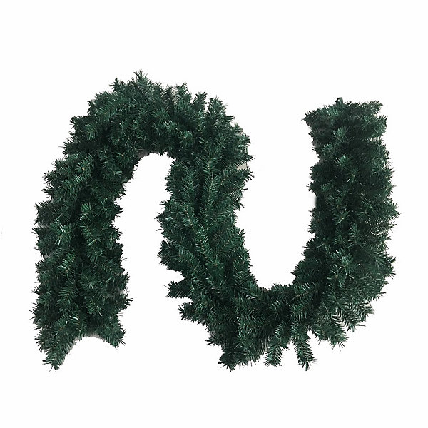 Guirlande de Noël géante en sapin artificiel 275cm - 300 branches - Déco intérieure et extérieure