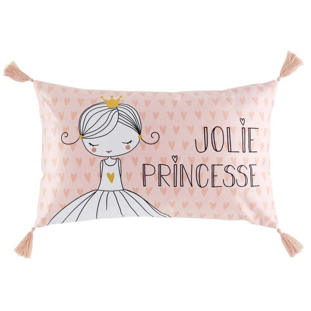 LEONIE - Coussin pompons polyester 30x50cm
