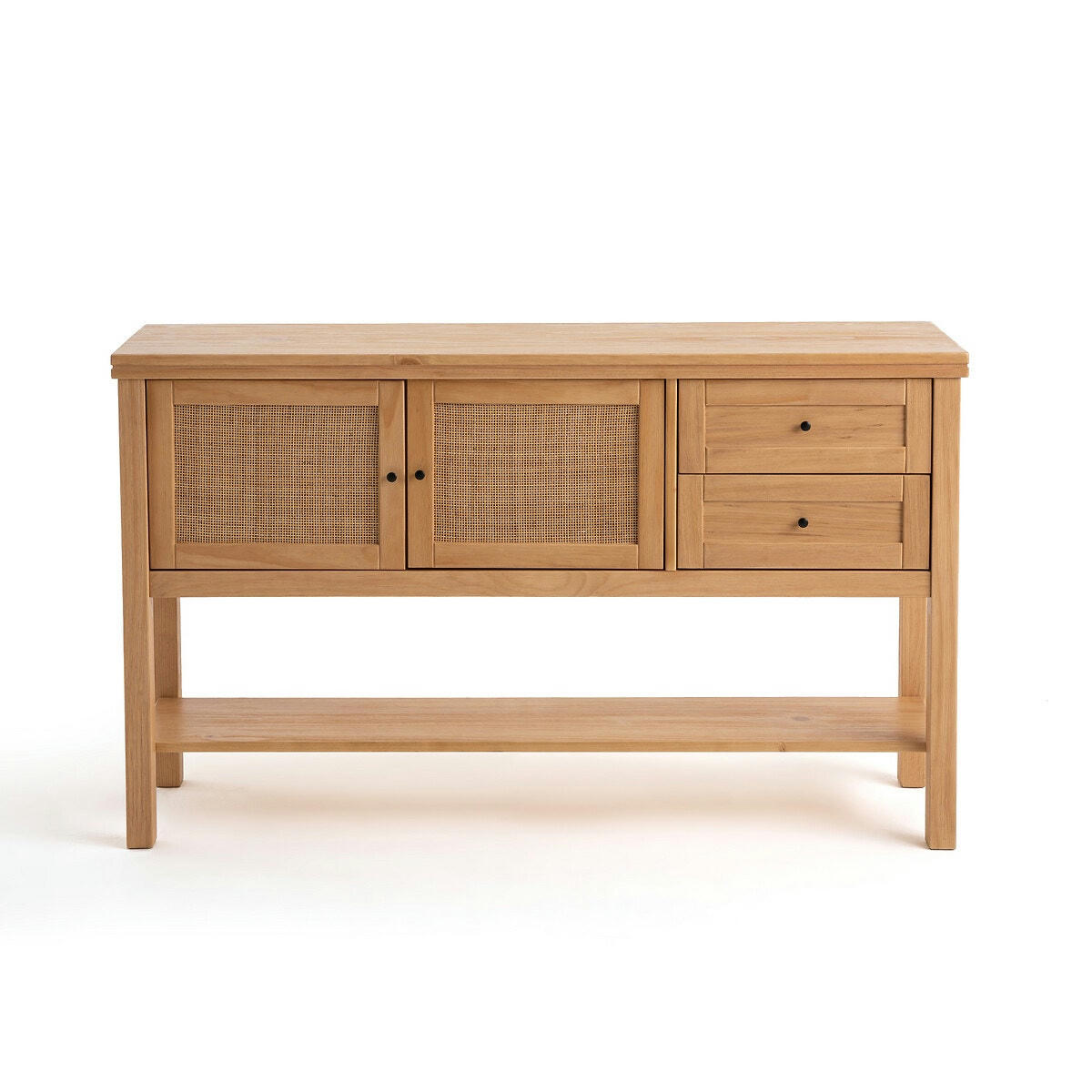 Buffet enfilade pin massif et cannage Gabin
