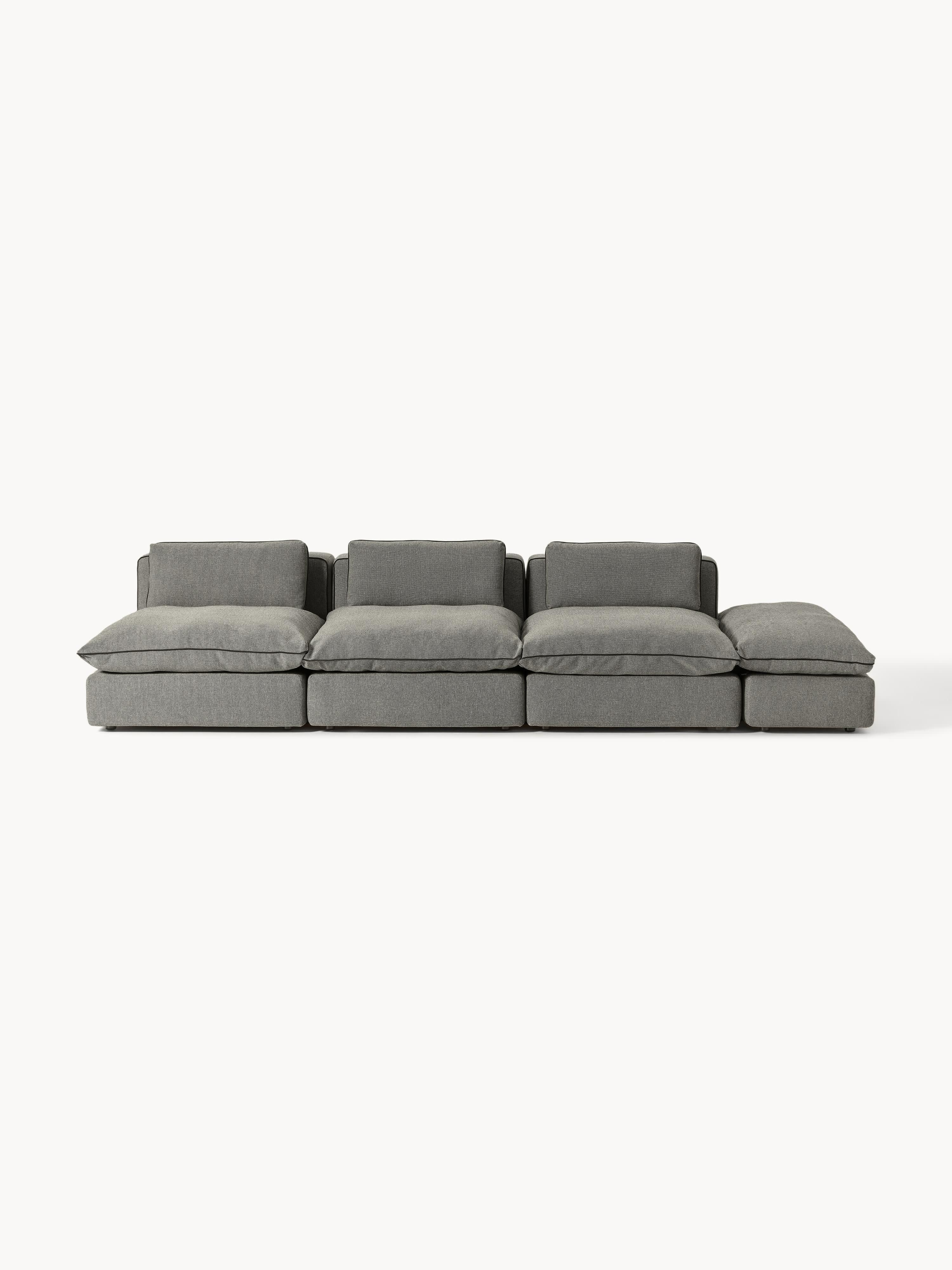 Modulares XL-Sofa Felix (3-Sitzer) mit Hocker