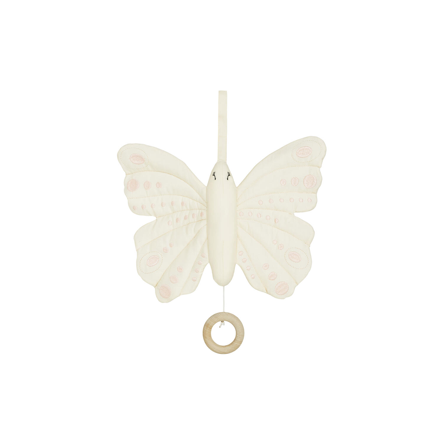 Sommerfugl musikuro, antique white