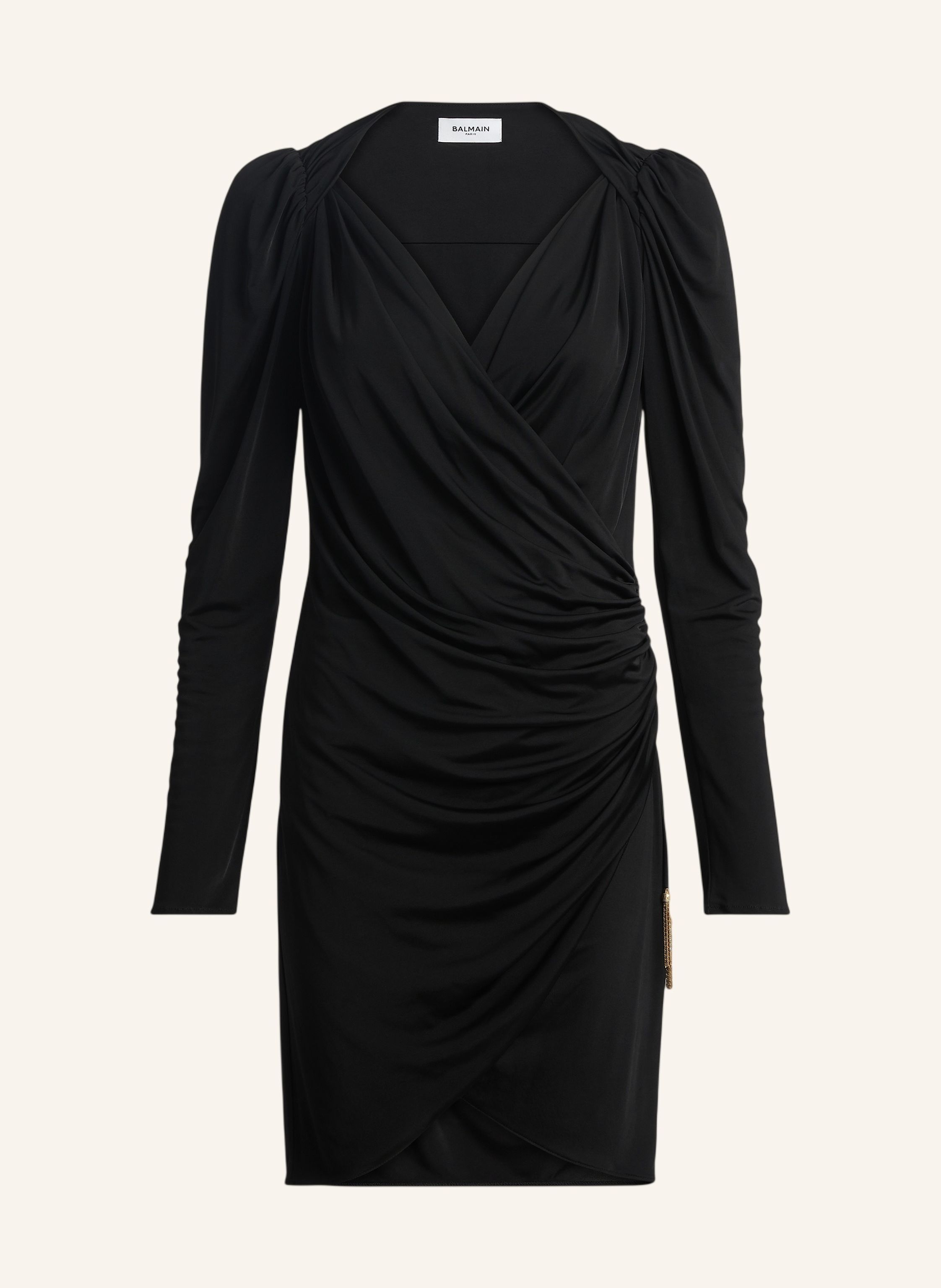 BALMAIN Drapiertes Kleid aus fließendem Jersey