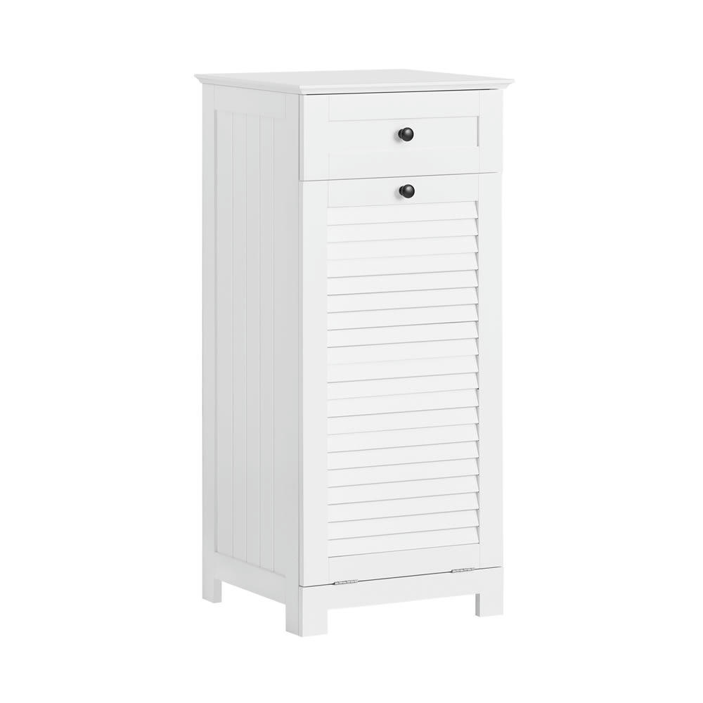 - Meuble bas de salle de bain effet bois blanc