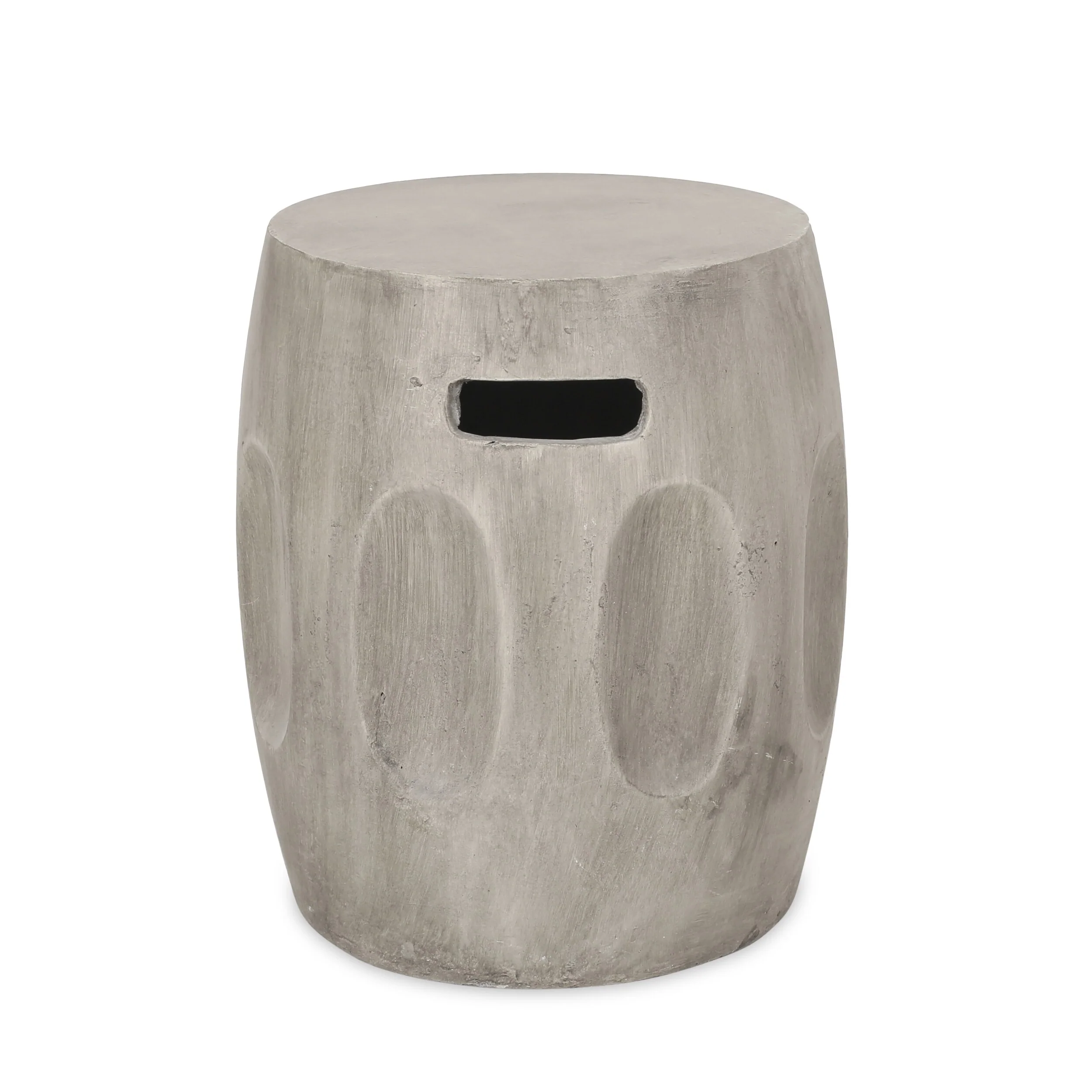 Ursa Outdoor Contemporary Lightweight Concrete Accent Side Table by Christopher Knight Home - 15.75W x 15.75D x 18.00H