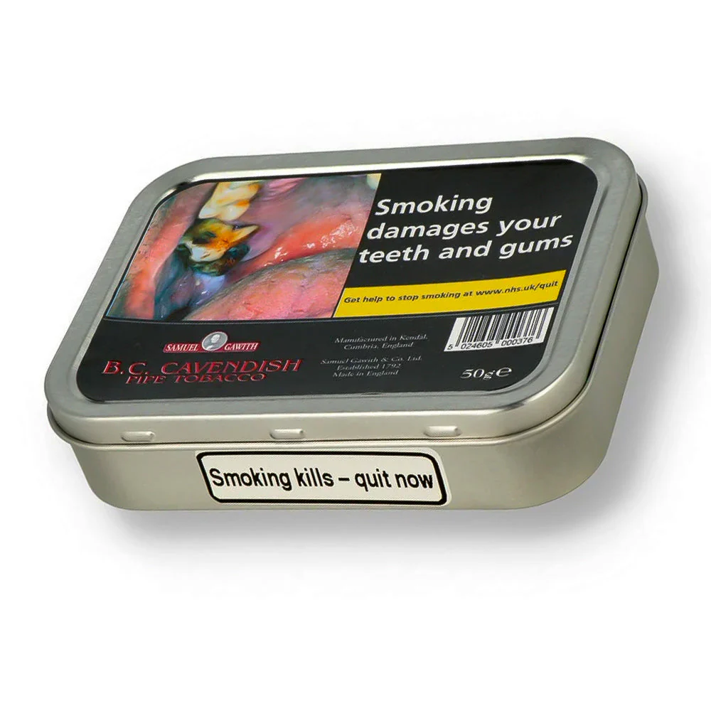 Samuel Gawith B.C. (Black Cherry) Cavendish Tinned Pipe Tobacco (50g Tin)