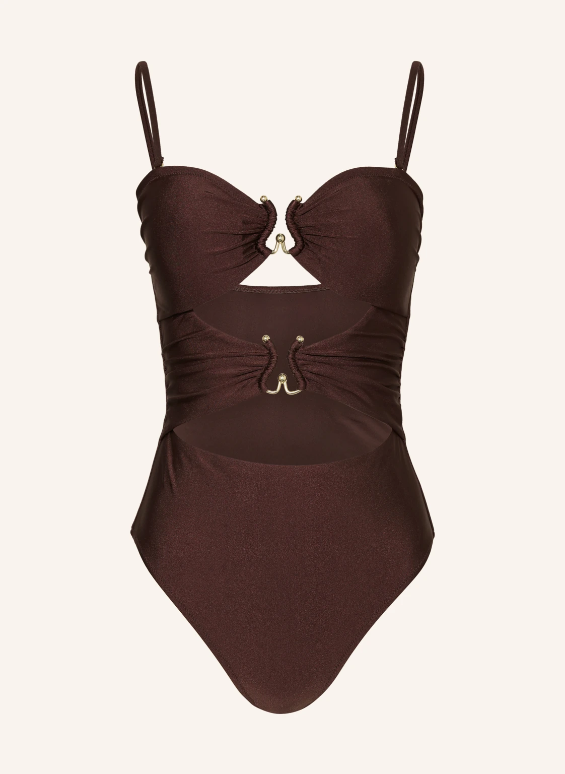 MRS & HUGS Bandeau-Badeanzug mit Cut-outs