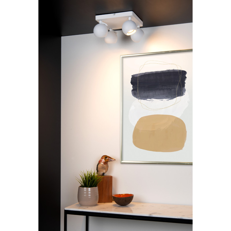 Spot Favori blanc GU10 4 x 5 W LUCIDE