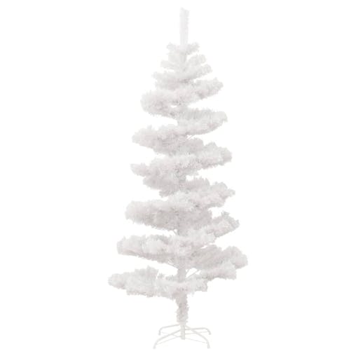 NNEVL Swirl Pre-lit Christmas Tree with Stand White 180 cm PVC