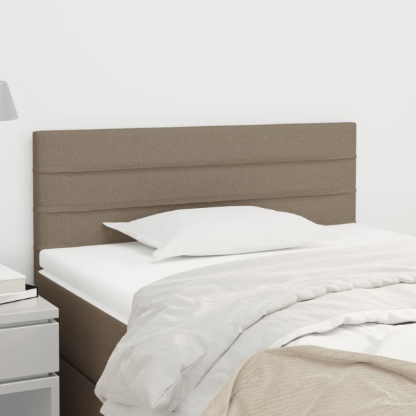 Wezgłowie Taupe 90 cm Tkanina Low vidaXL