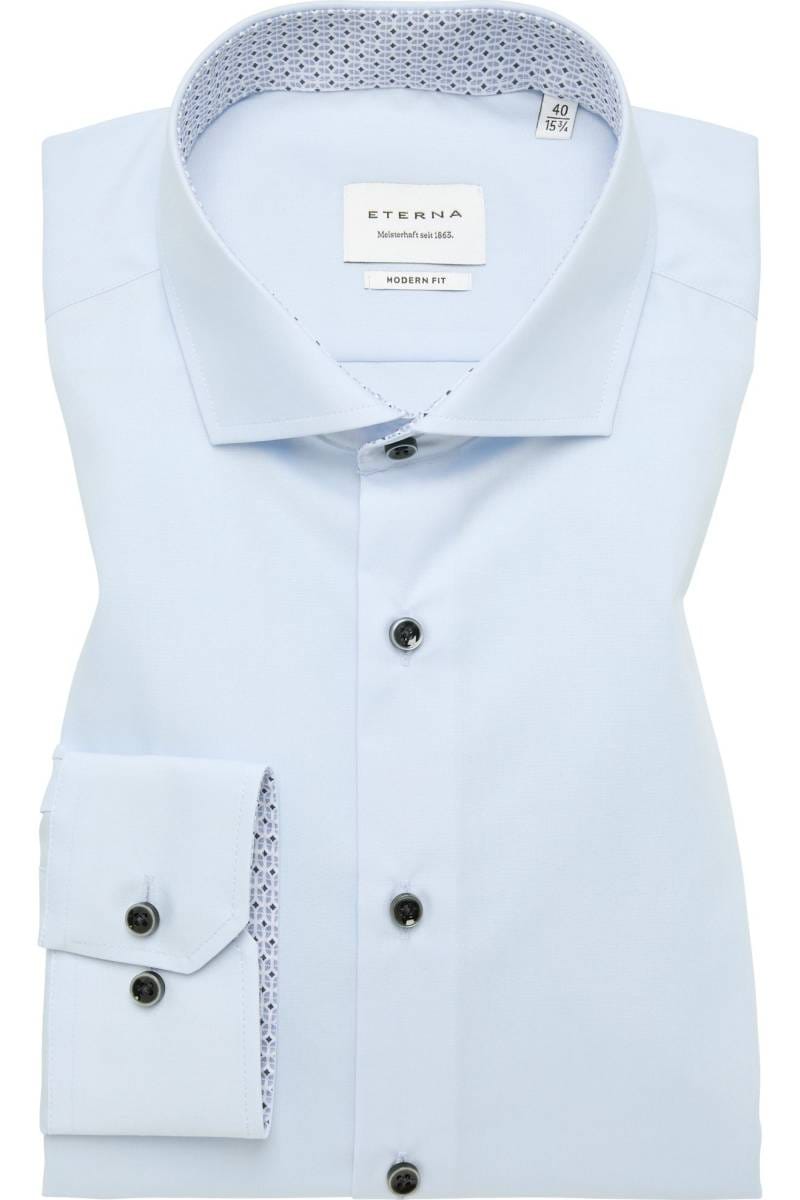 ETERNA Modern Fit Hemd himmelblau, Einfarbig