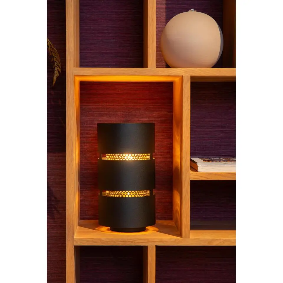 Lucide ROSAS Tafellamp - Zwart