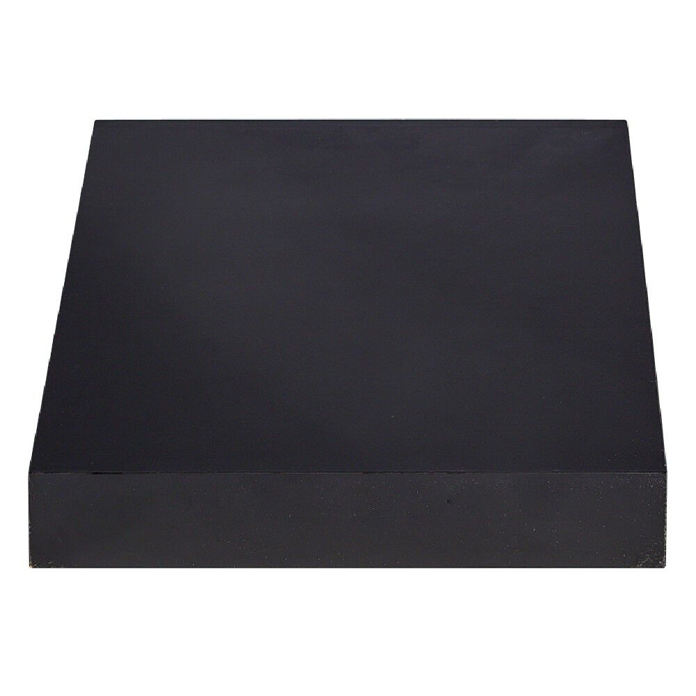 étagère murale carrée bois noir