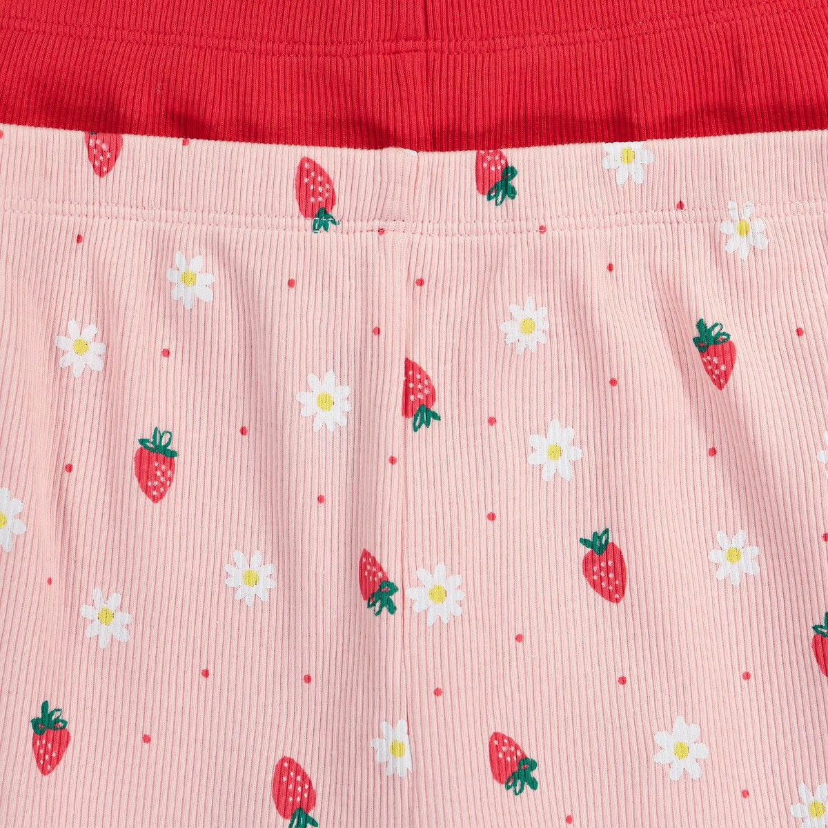 Lot de 2 pyjashorts à bretelles en côte fraises