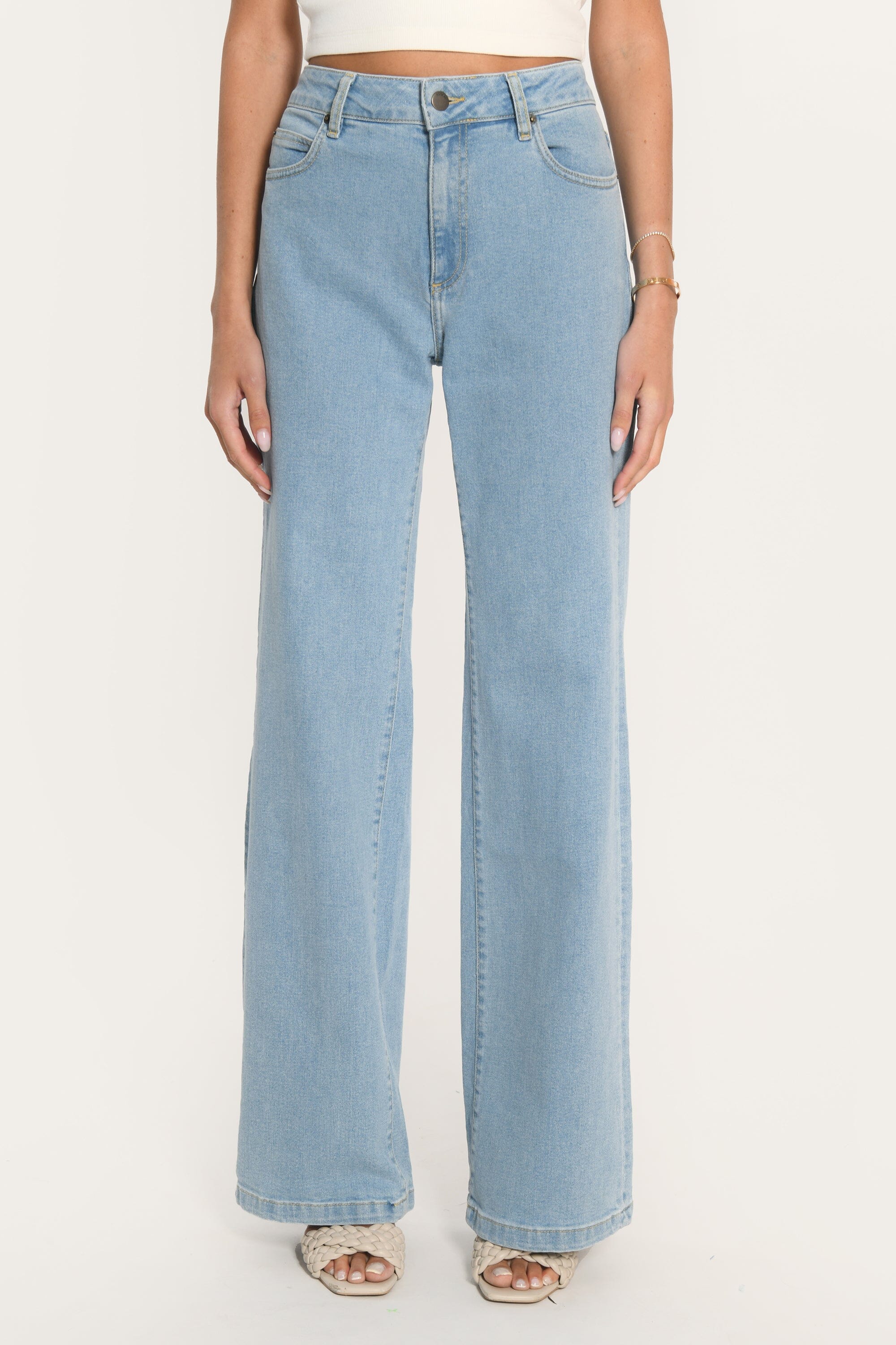 JEAN LARGE COTON RECYCLÉ ERA BLEACH