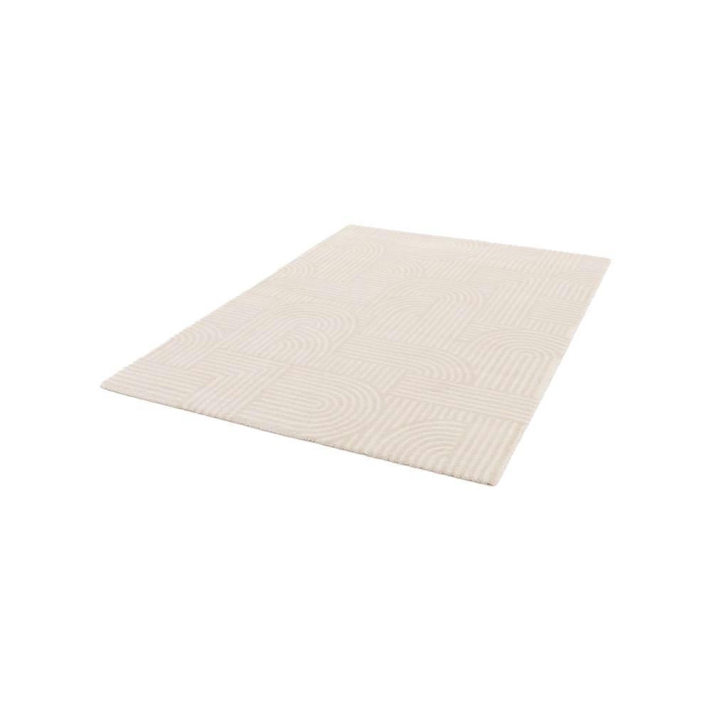 ELLIOT I - Tapis contemporain à motif géométrique ecru 200x290 cm