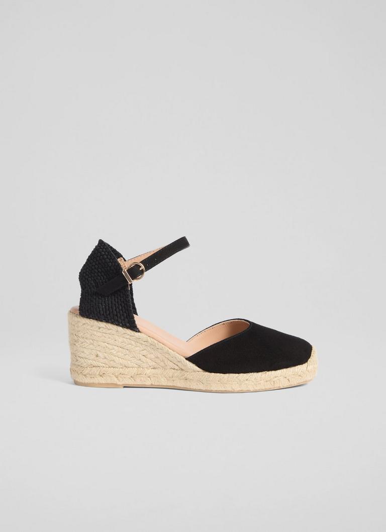 Marissa Black Suede Sandals