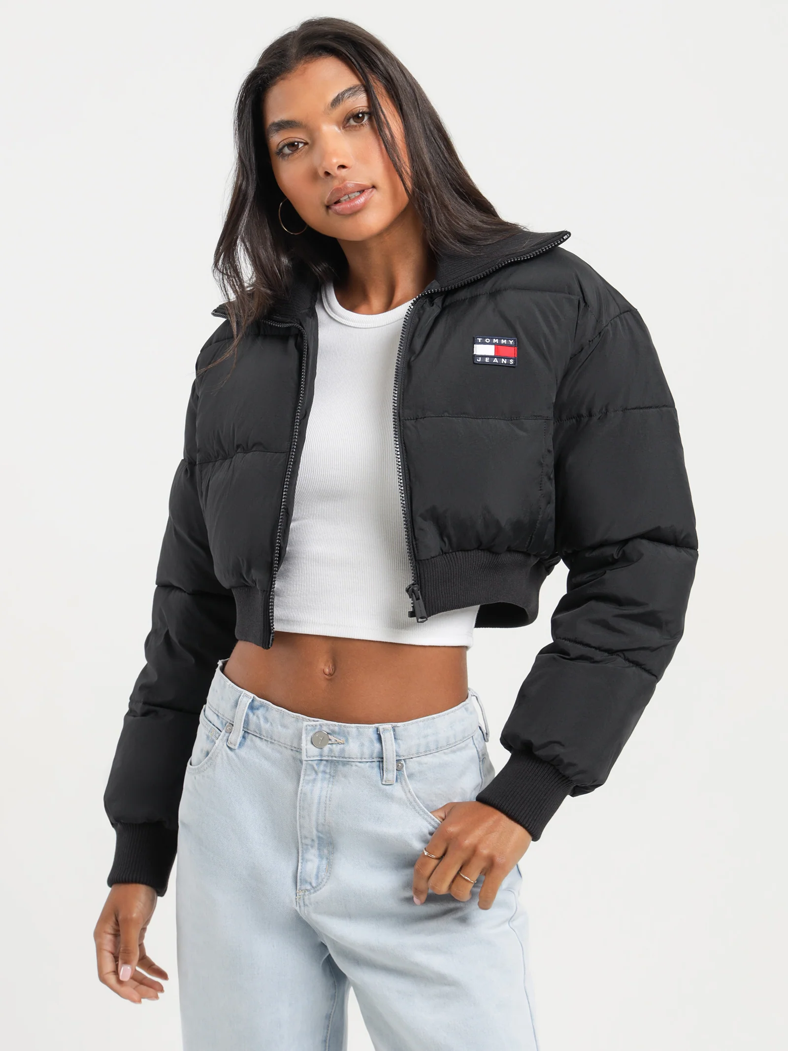 Ultra Crop Collar Puffer