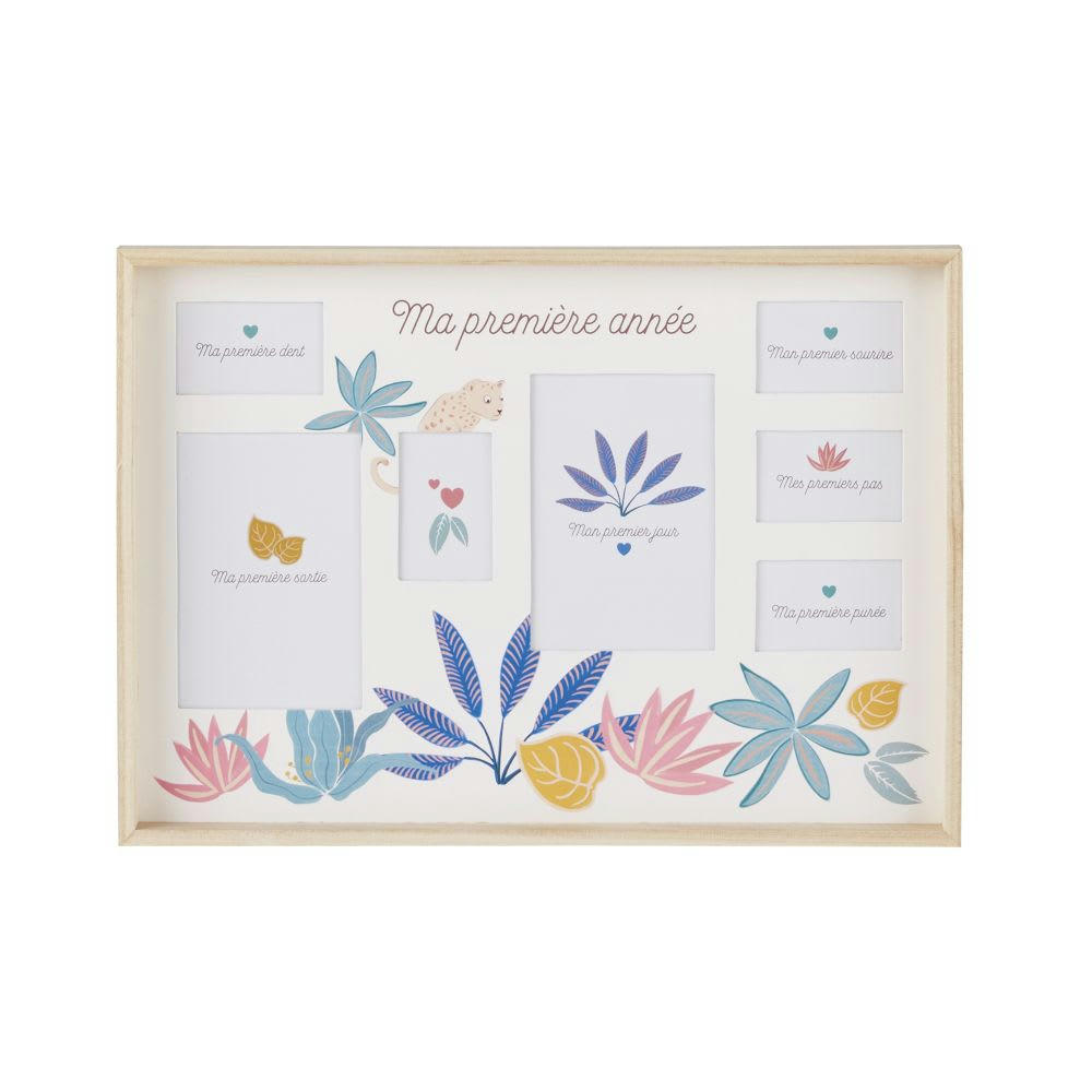 MADRID - Cadre multivues 7 photos multicolores 45x32