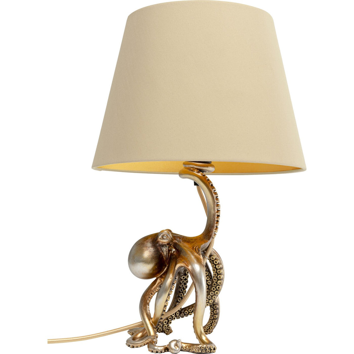 Kare Design Tafellamp octopus goud 44cm