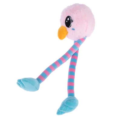 TIAKI Pink Chicken Long-Legs Dog Toy