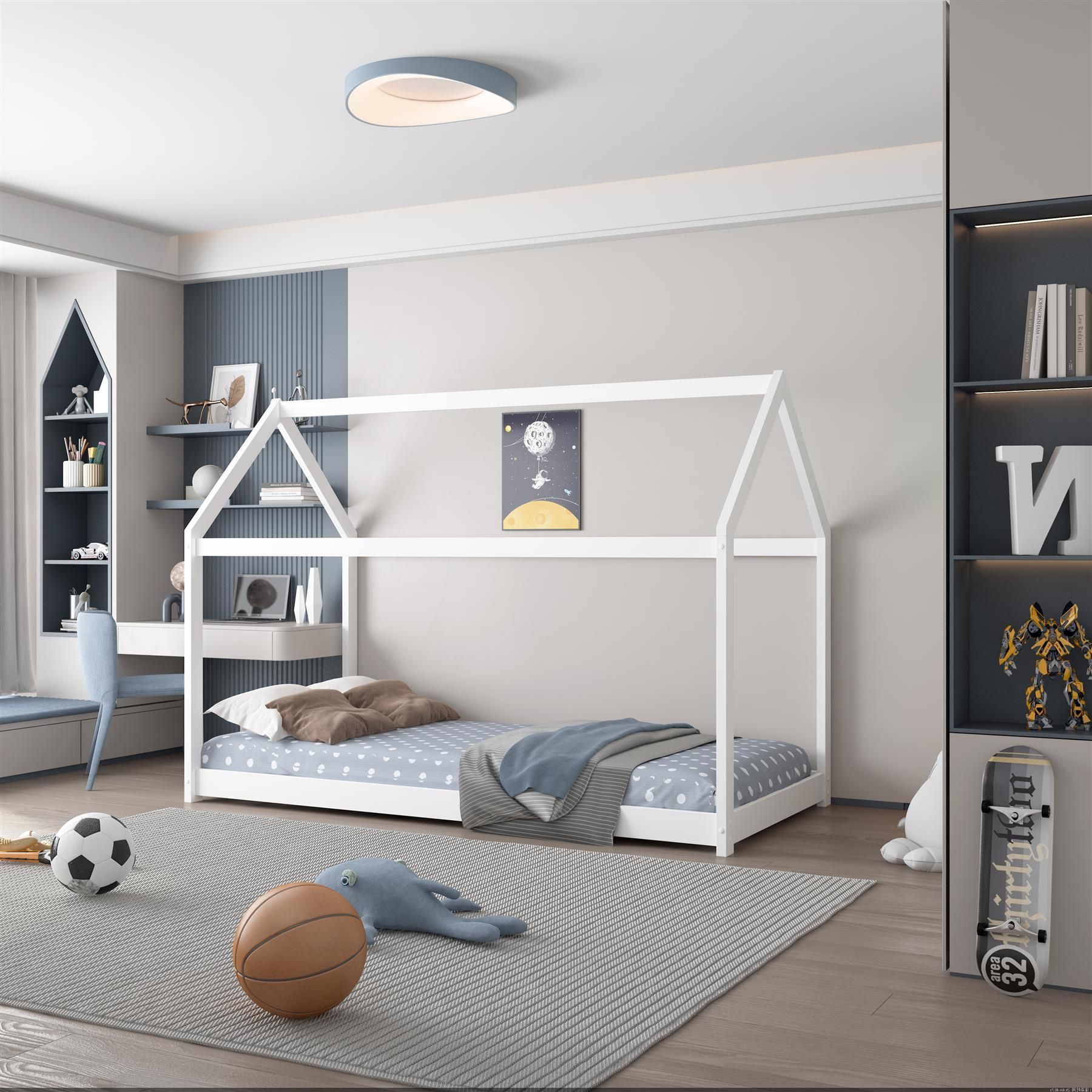 KOSY KOALA Bunk Bed Kids White 3ft Single Pine Wooden Children Bedroom Furniture