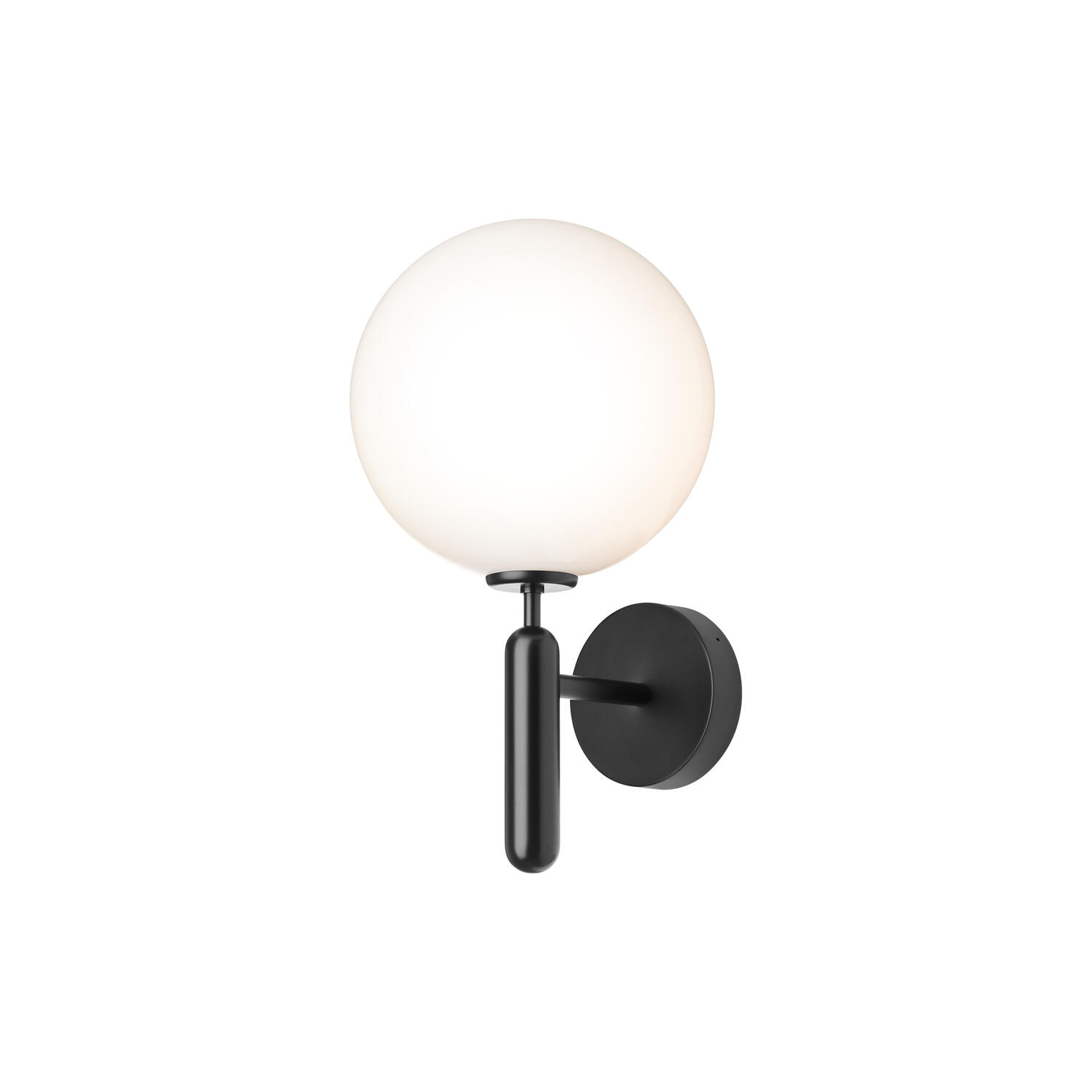Miira Outdoor Wall Lamp, black/opal