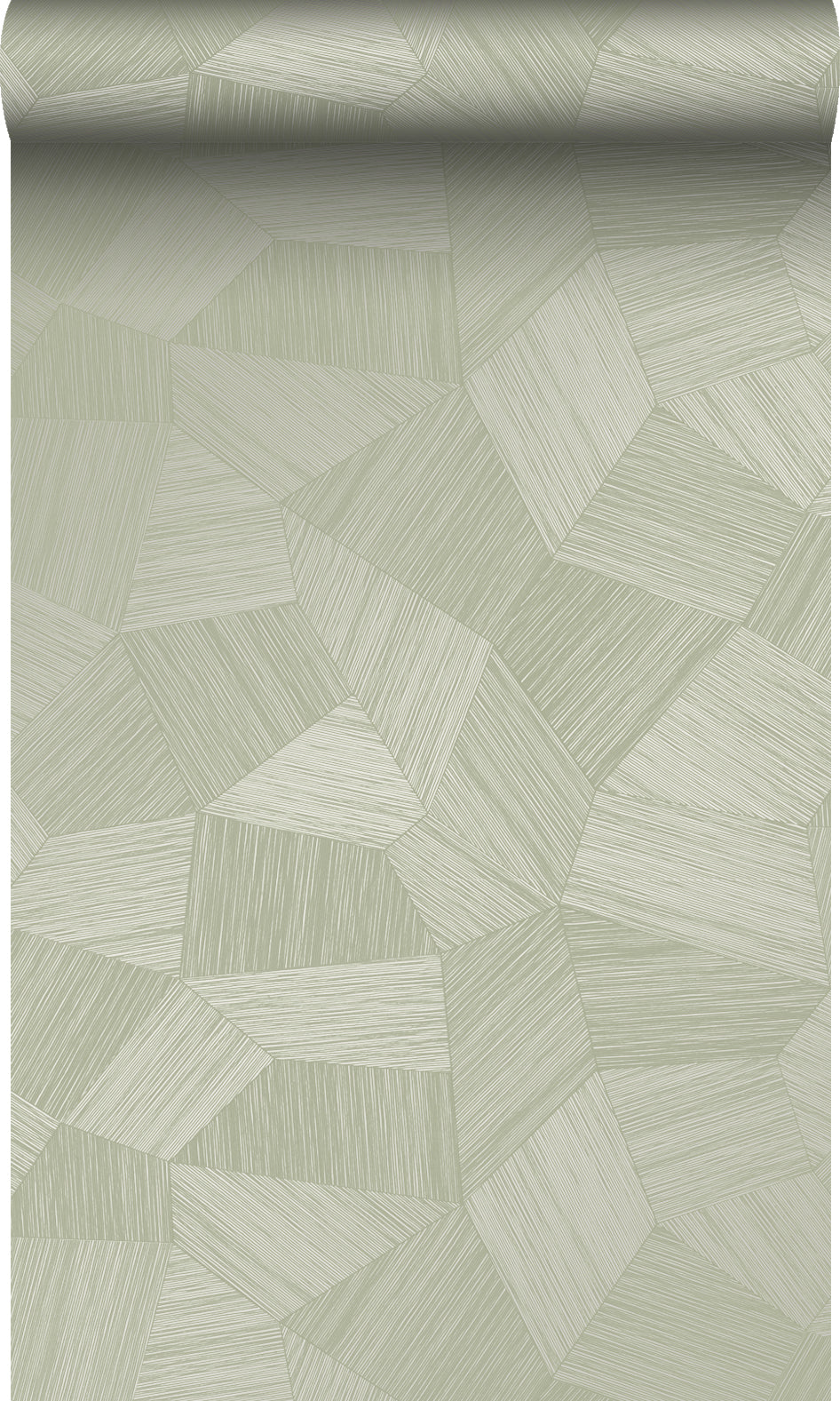 Origin Wallcoverings behang grafisch 3D motief licht vergrijsd groen - 53 cm x 10.05 m - 347984