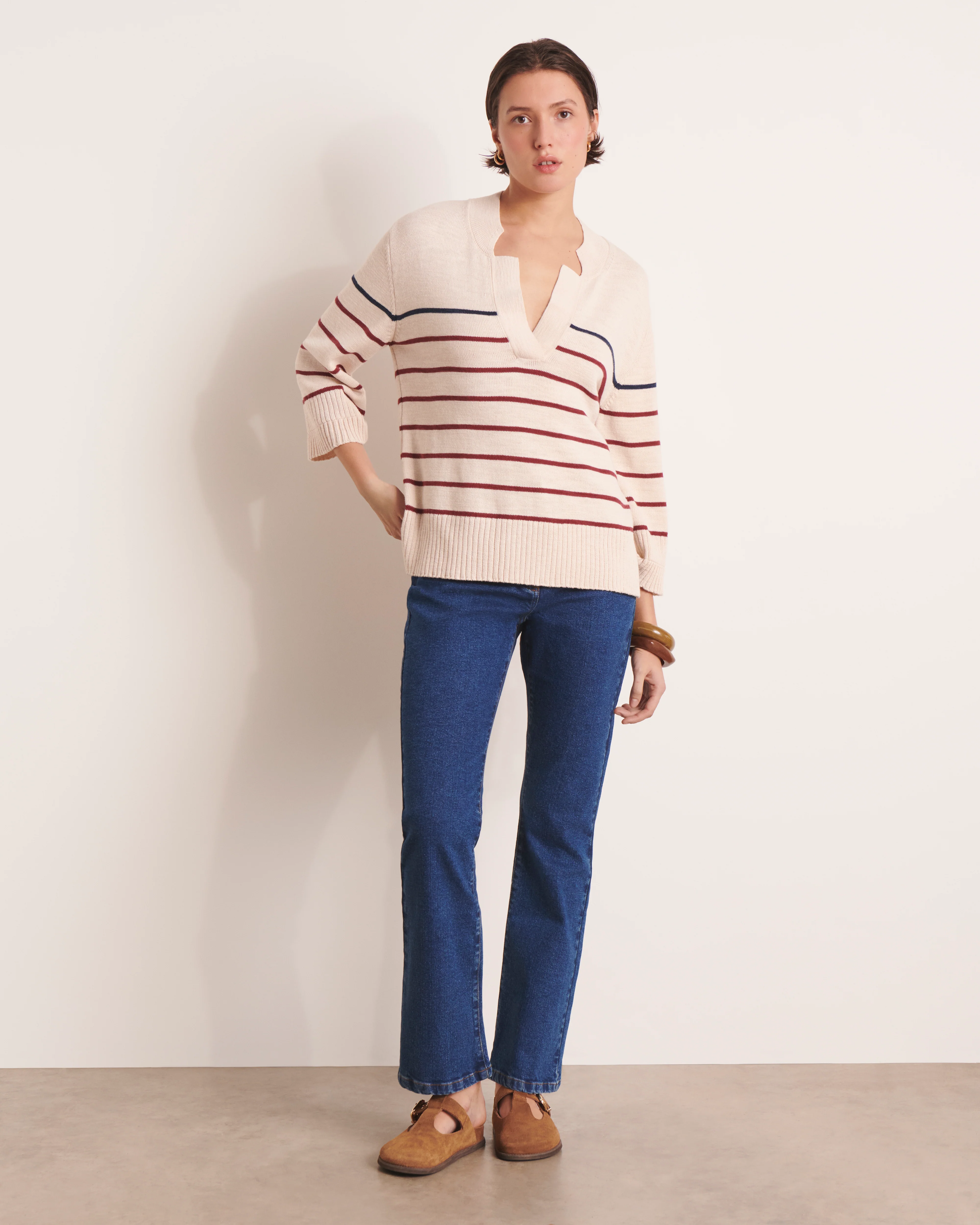 Jeans large bleu PARIS/13248/317