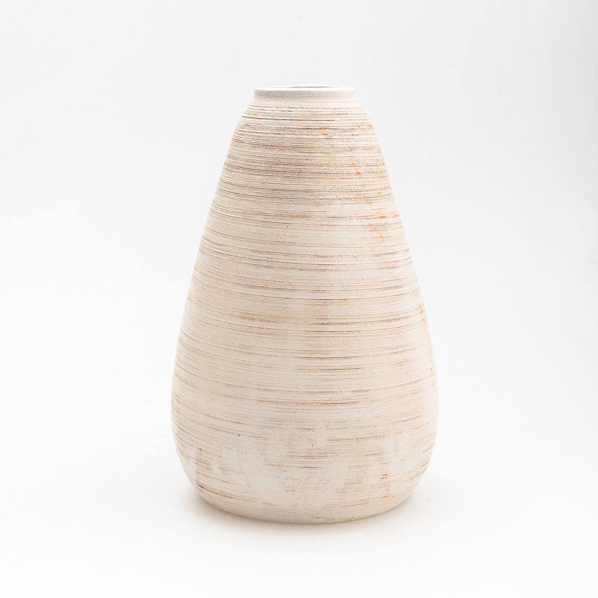 Jarrão em cerâmica cor areia 31cm