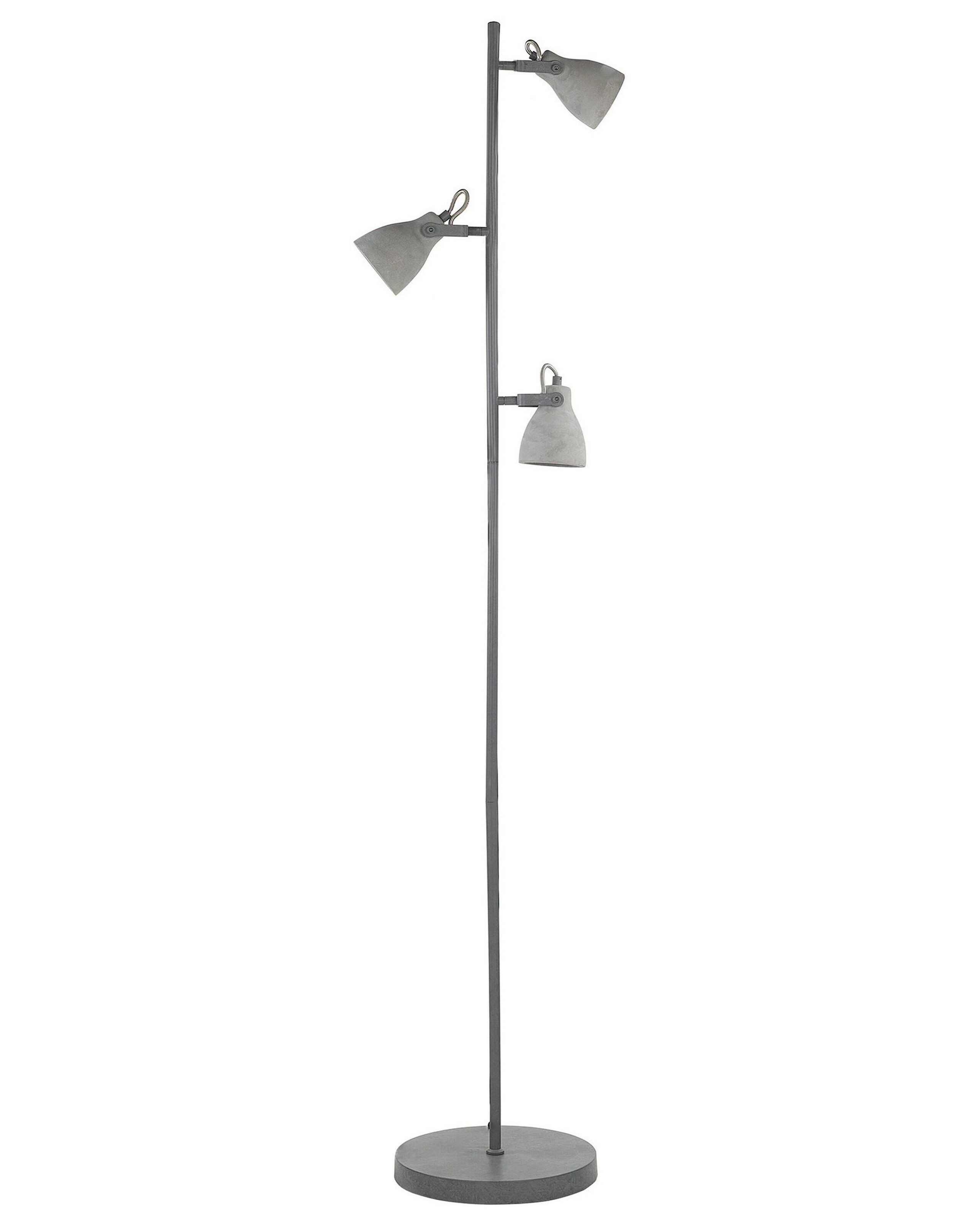 Lampa stojąca podłogowa beton jasnoszara