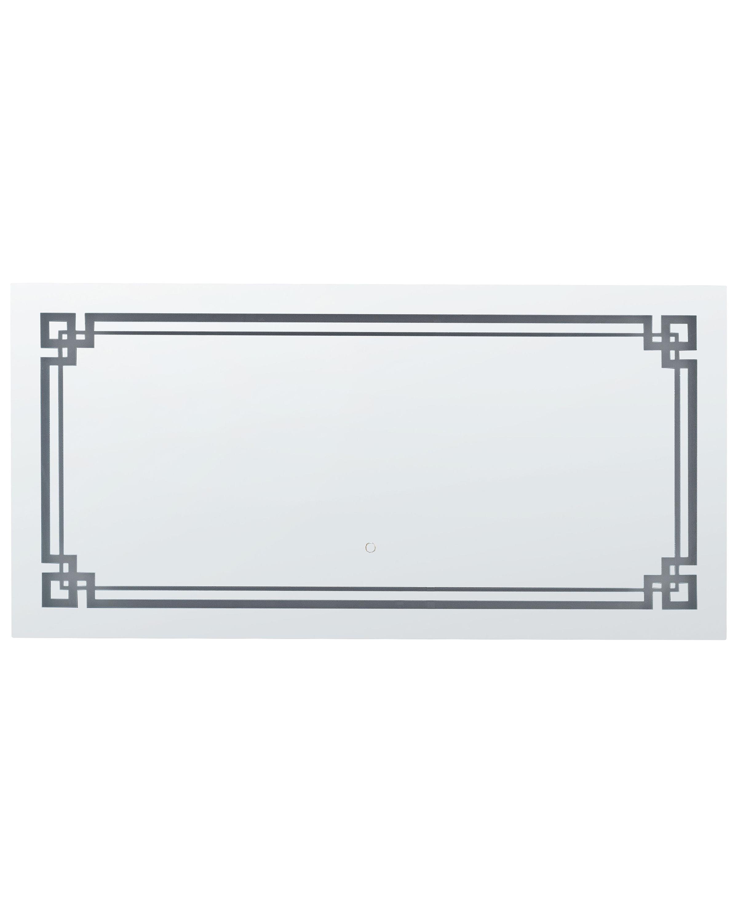 LED Bathroom Mirror AVRANCHES 120 cm 60 cm Silver