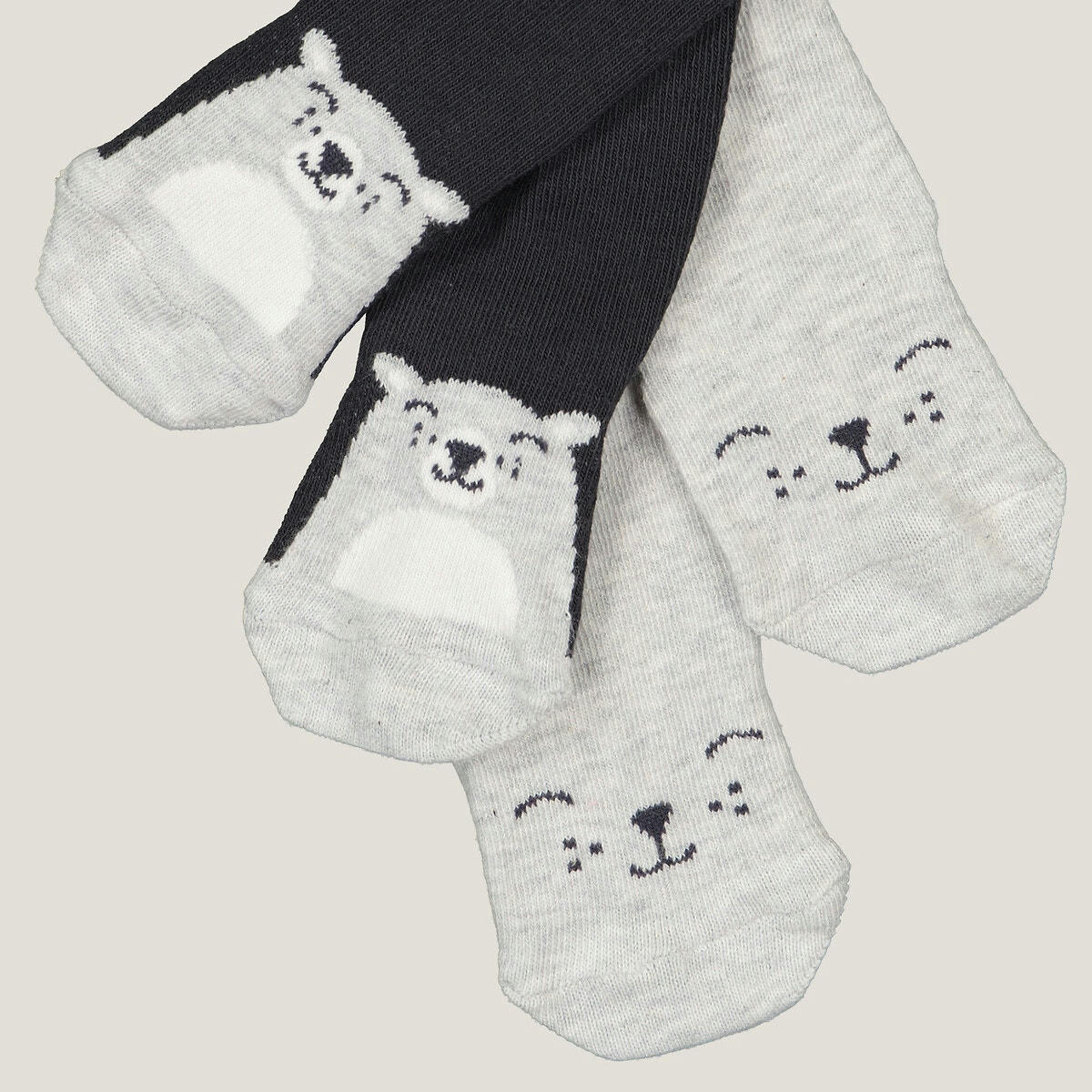 Lot de 2 paires de collants fantaisie