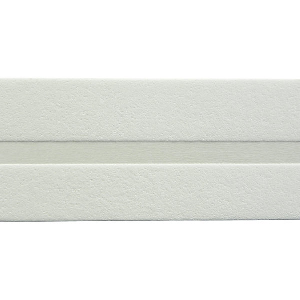 Bordure adhésive vinyle expansé Scabra GoodHome blanc