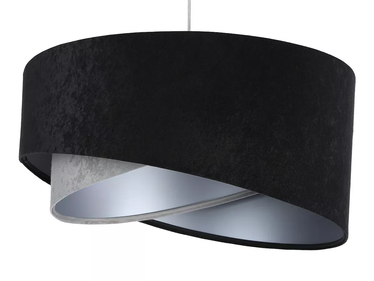 Lampa wisząca SHAPELESS czarna/szara/srebrna