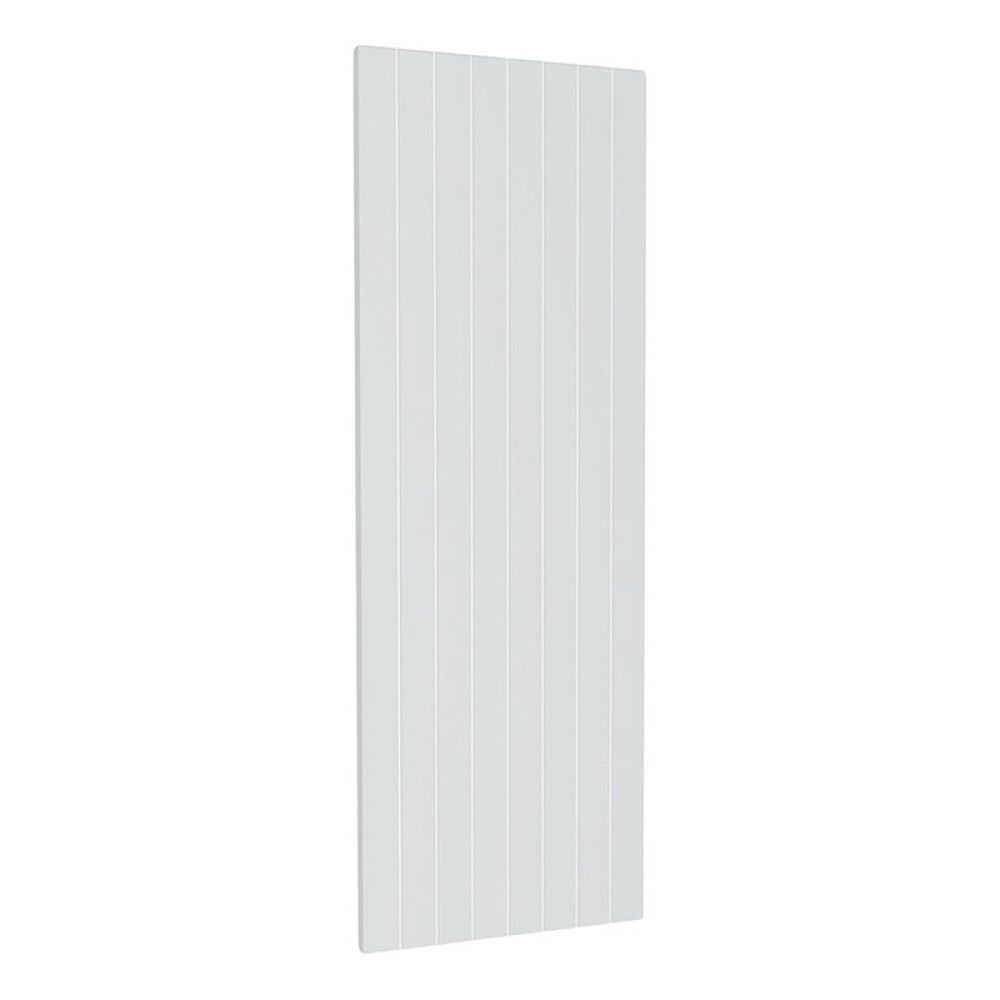SKUFFEFRONT RIVA FOR HØYSKAP AGNES 30CM RILLET HVIT MATT 2STK/PK