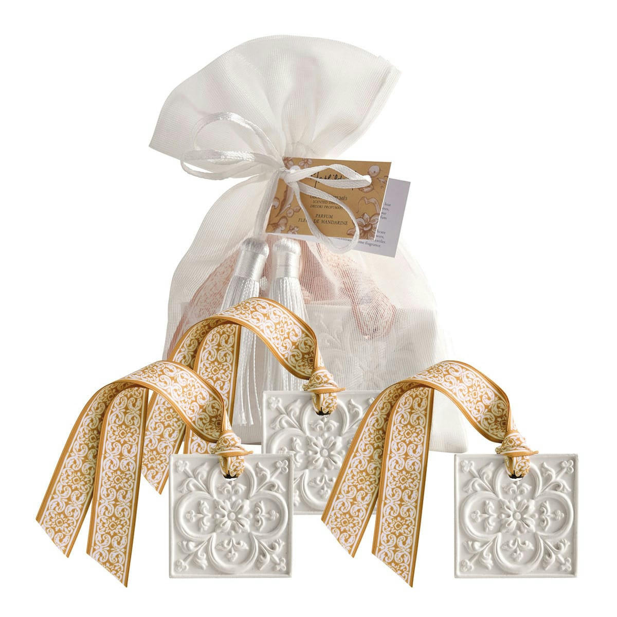 Escale à Sintra - Pochon de 3 décors parfumés - Fleur de Mandarine