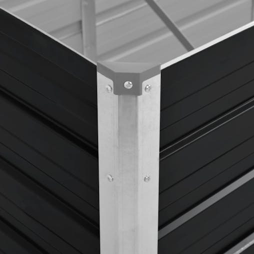 NNEVL Garden Raised Bed Anthracite 320x80x45 cm Galvanised Steel