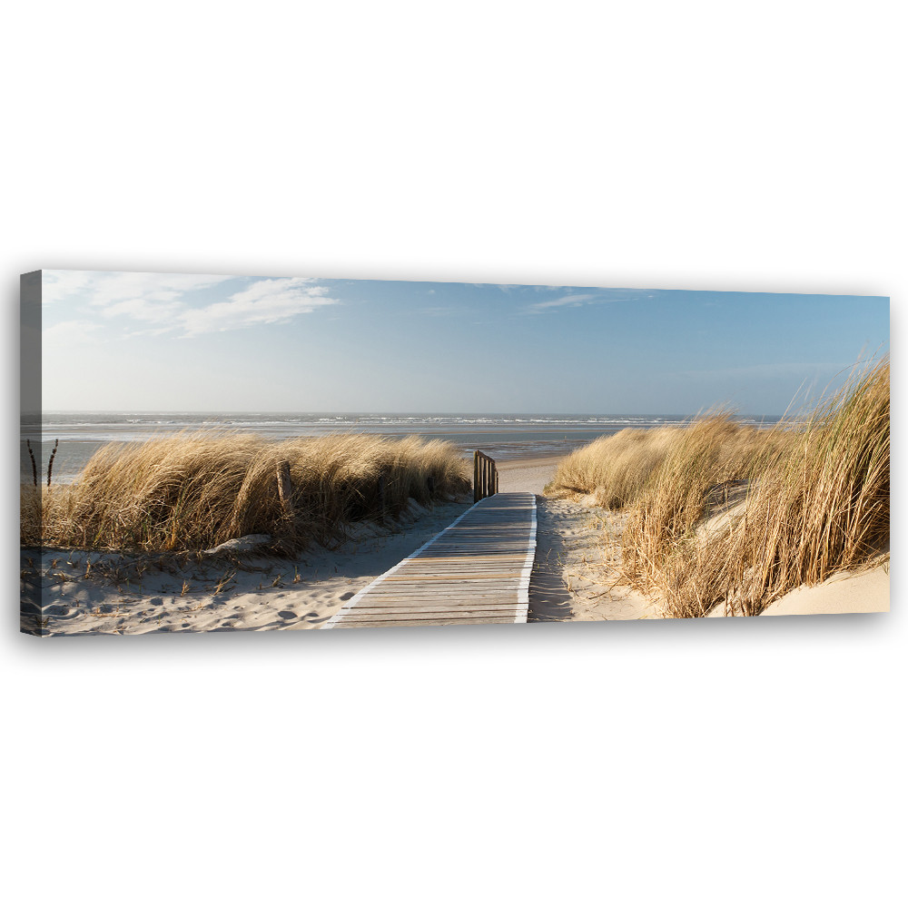 Feeby Obraz na płótnie, Morze Plaża Wydmy 90x30