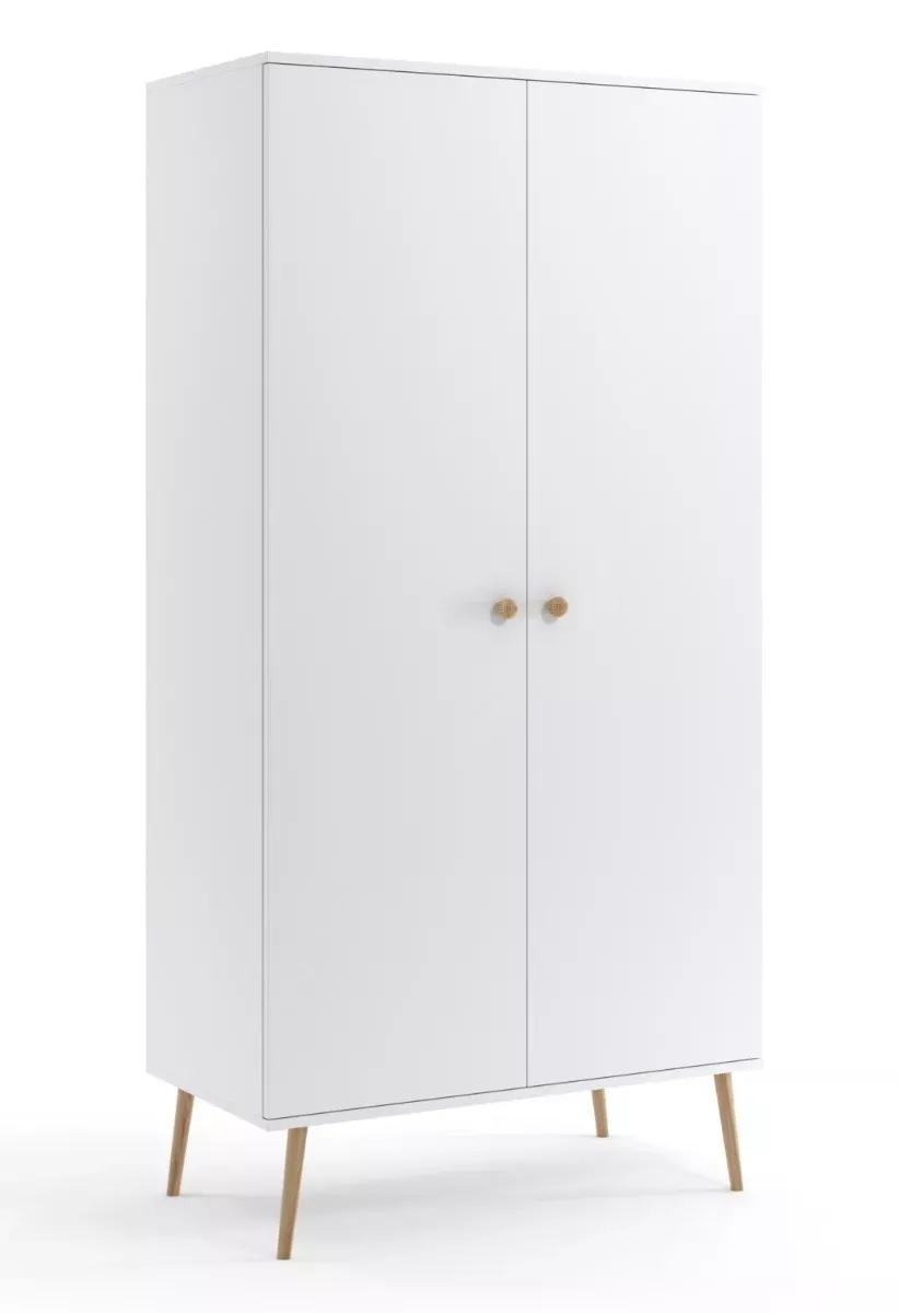 Szafa LEBEL z drążkiem 100cm biała mat